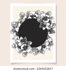 Romantic wedding invitation card. Wedding, marriage, bridal, birthday, Valentine's day.