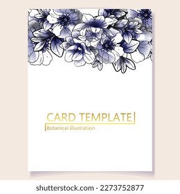 Romantic wedding invitation card. Wedding, marriage, bridal, birthday, Valentine's day.