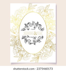 Romantic wedding invitation card. Wedding, marriage, bridal, birthday, Valentine's day.