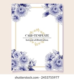 Romantic wedding invitation card. Wedding, marriage, bridal, birthday, Valentine's day.