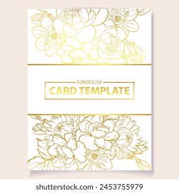 Romantic wedding invitation card. Wedding, marriage, bridal, birthday, Valentine's day.