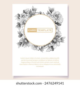 Romantic wedding invitation card. Wedding, marriage, bridal, birthday, Valentine's day.