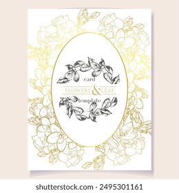 Romantic wedding invitation card. Wedding, marriage, bridal, birthday, Valentine's day.