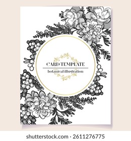 Romantic wedding invitation card. Wedding, marriage, bridal, birthday, Valentine's day.