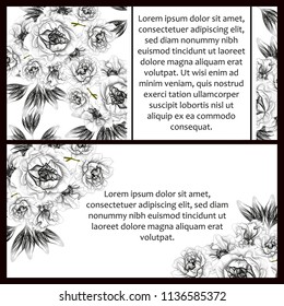 Romantic wedding invitation card suite. Wedding, marriage, bridal, birthday, Valentine's day.