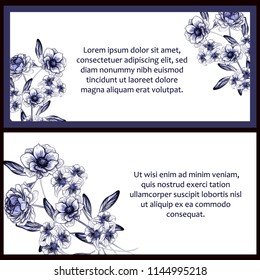 Romantic wedding invitation card suite. Wedding, marriage, bridal, birthday, Valentine's day.
