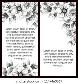Romantic wedding invitation card suite. Wedding, marriage, bridal, birthday, Valentine's day.
