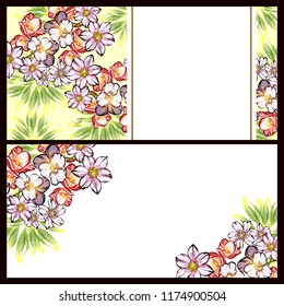 Romantic wedding invitation card suite. Wedding, marriage, bridal, birthday, Valentine's day.
