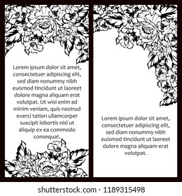 Romantic wedding invitation card suite. Wedding, marriage, bridal, birthday, Valentine's day.