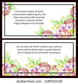 Romantic wedding invitation card suite. Wedding, marriage, bridal, birthday, Valentine's day.
