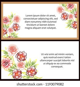 Romantic wedding invitation card suite. Wedding, marriage, bridal, birthday, Valentine's day.