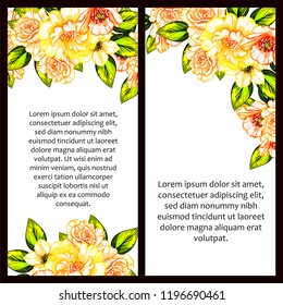 Romantic wedding invitation card suite. Wedding, marriage, bridal, birthday, Valentine's day.