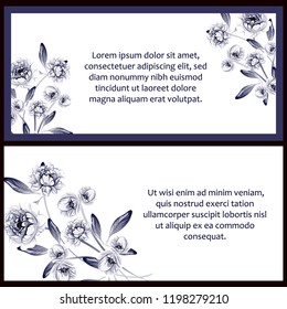 Romantic wedding invitation card suite. Wedding, marriage, bridal, birthday, Valentine's day.