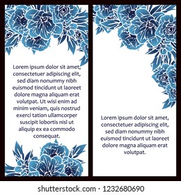 Romantic wedding invitation card suite. Wedding, marriage, bridal, birthday, Valentine's day.