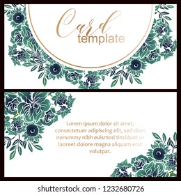 Romantic wedding invitation card suite. Wedding, marriage, bridal, birthday, Valentine's day.