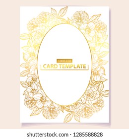 Romantic wedding invitation card suite. Wedding, marriage, bridal, birthday, Valentine's day.