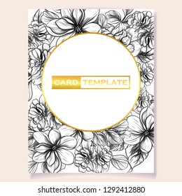 Romantic wedding invitation card suite. Wedding, marriage, bridal, birthday, Valentine's day.