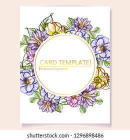 Romantic wedding invitation card suite. Wedding, marriage, bridal, birthday, Valentine's day.