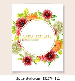 Romantic wedding invitation card suite. Wedding, marriage, bridal, birthday, Valentine's day.