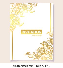 Romantic wedding invitation card suite. Wedding, marriage, bridal, birthday, Valentine's day.