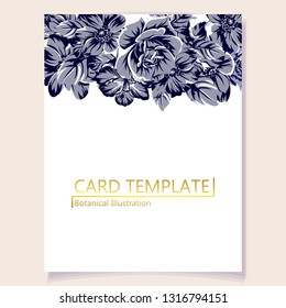 Romantic wedding invitation card suite. Wedding, marriage, bridal, birthday, Valentine's day.