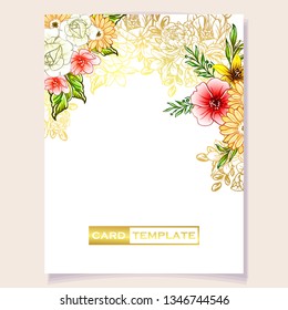 Romantic wedding invitation card suite. Wedding, marriage, bridal, birthday, Valentine's day.