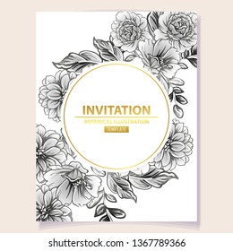 Romantic wedding invitation card suite. Wedding, marriage, bridal, birthday, Valentine's day.