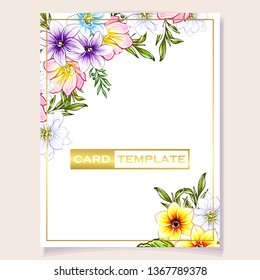 Romantic wedding invitation card suite. Wedding, marriage, bridal, birthday, Valentine's day.