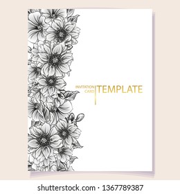 Romantic wedding invitation card suite. Wedding, marriage, bridal, birthday, Valentine's day.