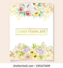 Romantic wedding invitation card suite. Wedding, marriage, bridal, birthday, Valentine's day.