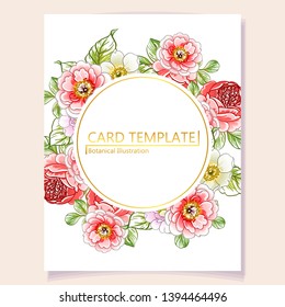 Romantic wedding invitation card suite. Wedding, marriage, bridal, birthday, Valentine's day.