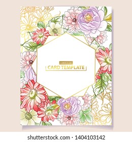Romantic wedding invitation card suite. Wedding, marriage, bridal, birthday, Valentine's day.