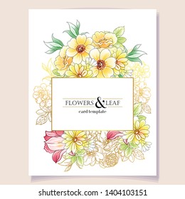 Romantic wedding invitation card suite. Wedding, marriage, bridal, birthday, Valentine's day.