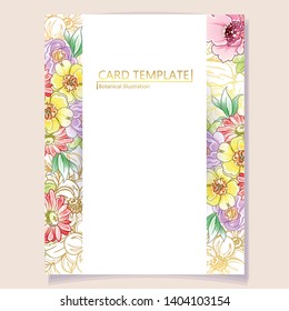 Romantic wedding invitation card suite. Wedding, marriage, bridal, birthday, Valentine's day.