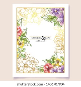Romantic wedding invitation card suite. Wedding, marriage, bridal, birthday, Valentine's day.