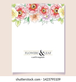 Romantic wedding invitation card suite. Wedding, marriage, bridal, birthday, Valentine's day.