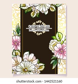 Romantic wedding invitation card suite. Wedding, marriage, bridal, birthday, Valentine's day.