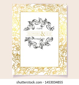 Romantic wedding invitation card suite. Wedding, marriage, bridal, birthday, Valentine's day.