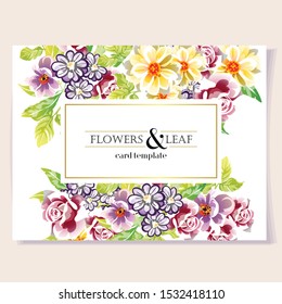 Romantic wedding invitation card suite. Wedding, marriage, bridal, birthday, Valentine's day.
