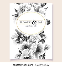 Romantic wedding invitation card suite. Wedding, marriage, bridal, birthday, Valentine's day.