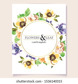Romantic wedding invitation card suite. Wedding, marriage, bridal, birthday, Valentine's day.