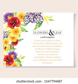 Romantic wedding invitation card suite. Wedding, marriage, bridal, birthday, Valentine's day.