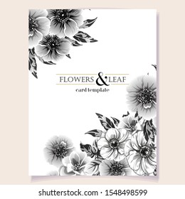 Romantic wedding invitation card suite. Wedding, marriage, bridal, birthday, Valentine's day.