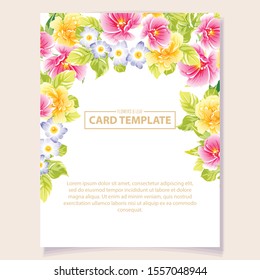 Romantic wedding invitation card suite. Wedding, marriage, bridal, birthday, Valentine's day.