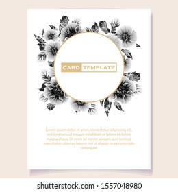 Romantic wedding invitation card suite. Wedding, marriage, bridal, birthday, Valentine's day.