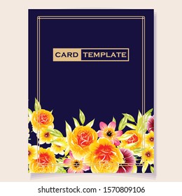 Romantic wedding invitation card suite. Wedding, marriage, bridal, birthday, Valentine's day.