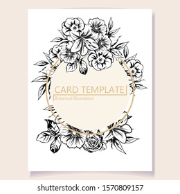 Romantic wedding invitation card suite. Wedding, marriage, bridal, birthday, Valentine's day.