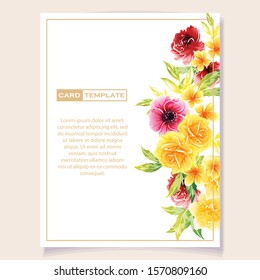 Romantic wedding invitation card suite. Wedding, marriage, bridal, birthday, Valentine's day.