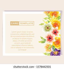 Romantic wedding invitation card suite. Wedding, marriage, bridal, birthday, Valentine's day.