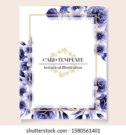 Romantic wedding invitation card suite. Wedding, marriage, bridal, birthday, Valentine's day.